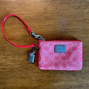 Red, Coach wristlet